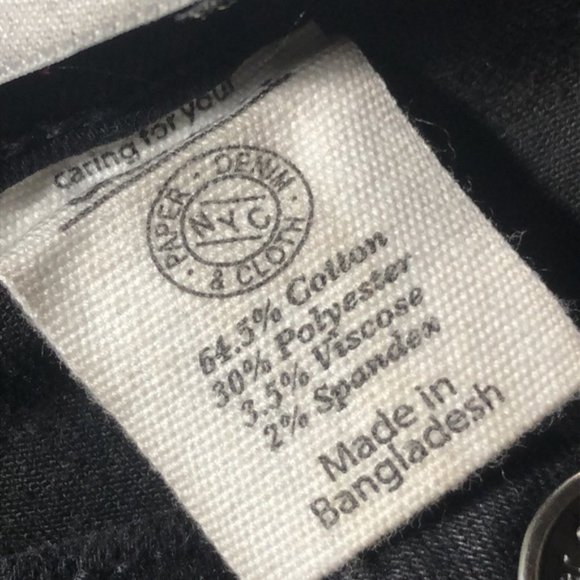 LIKE NEW PAPER DENIM & CLOTH BLACK STRAIGHT JEANS 30x32 😎 - Picture 3 of 14